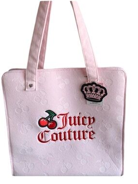 Juicy Couture Pink Cherry Logo Tote Bag NWT